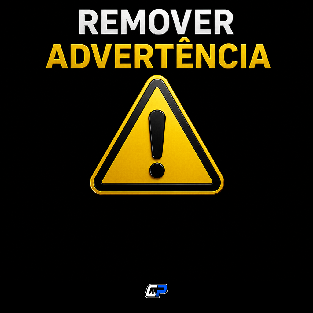 REMOVER ADVERTÊNCIA