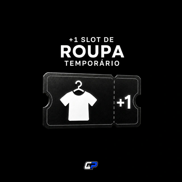 +1 SLOT DE ROUPA TEMPORÁRIO