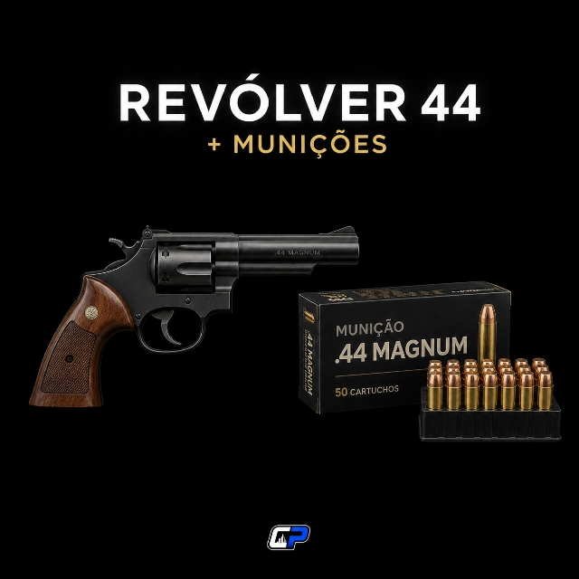 REVOLVER 44 + MUNIÇÕES